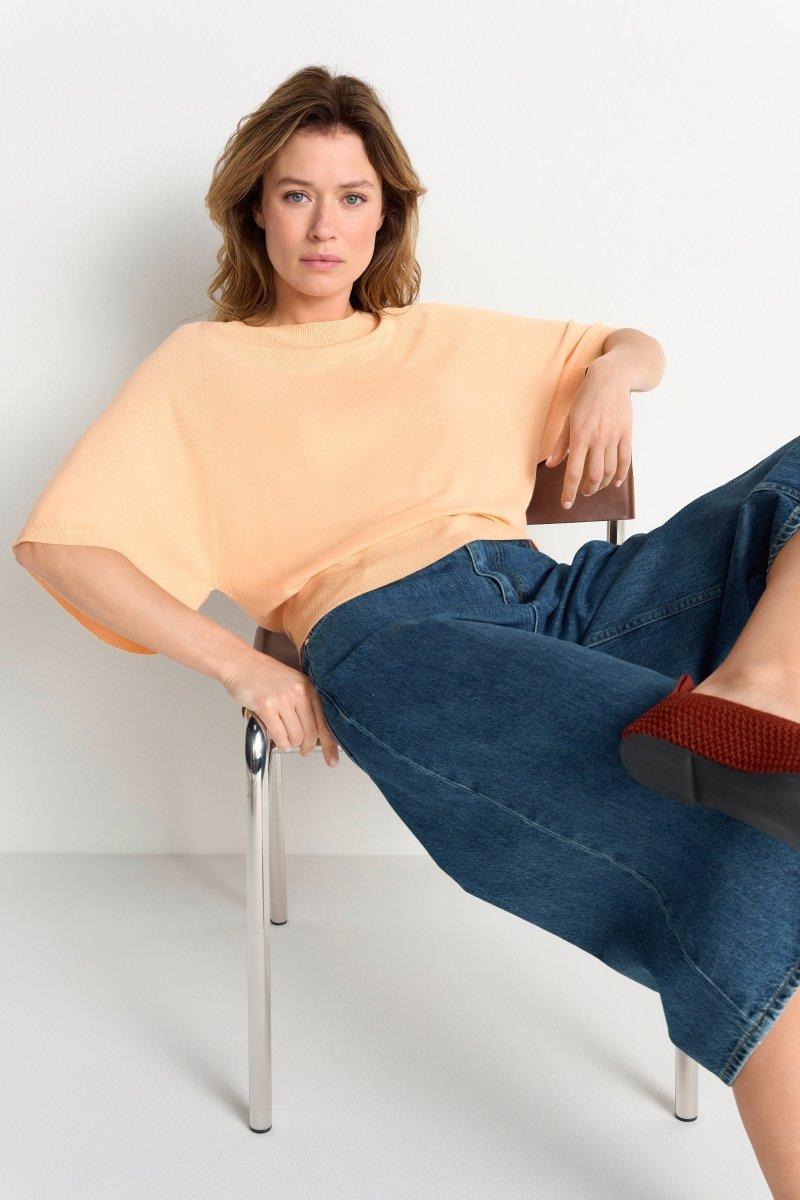 Feinstrickpullover mit weiten Ärmeln-Rich & Royal