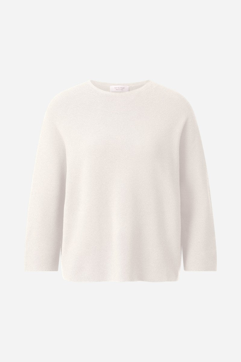 Feinstrickpullover mit Crewneck-Rich & Royal