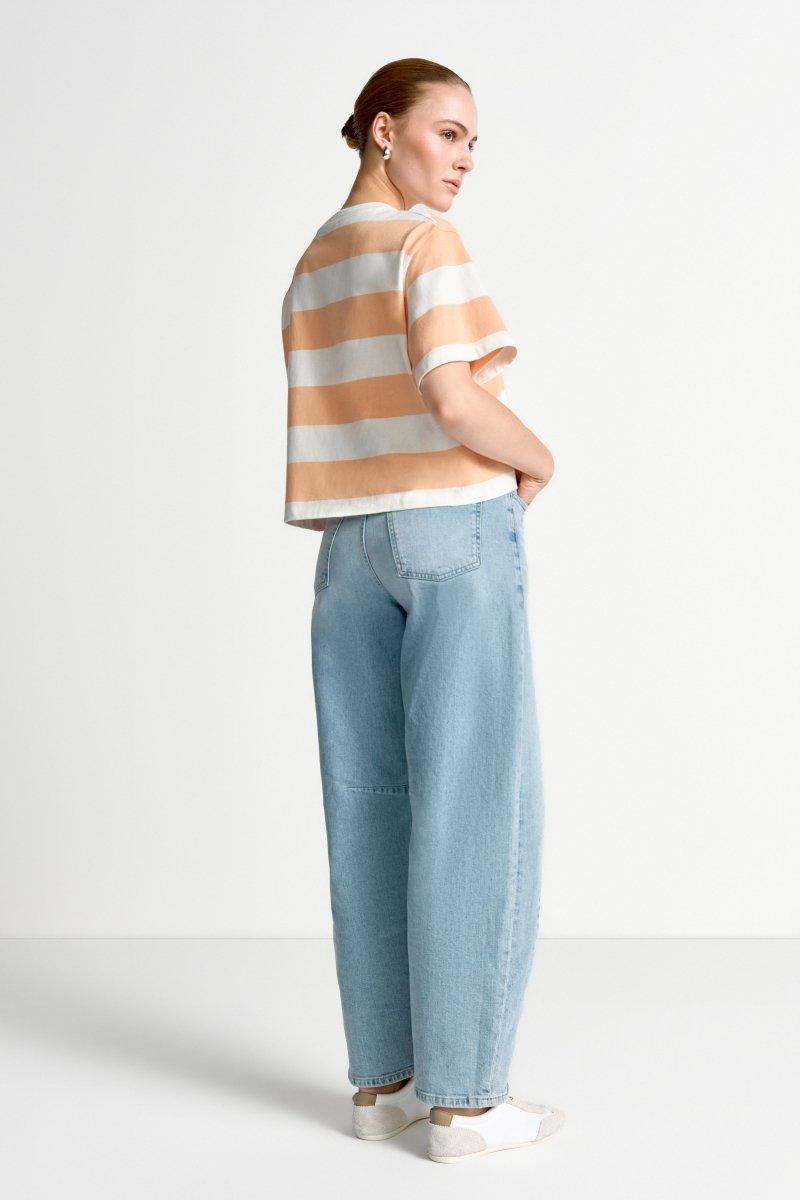 Gestreiftes Cropped-T-Shirt-Rich & Royal