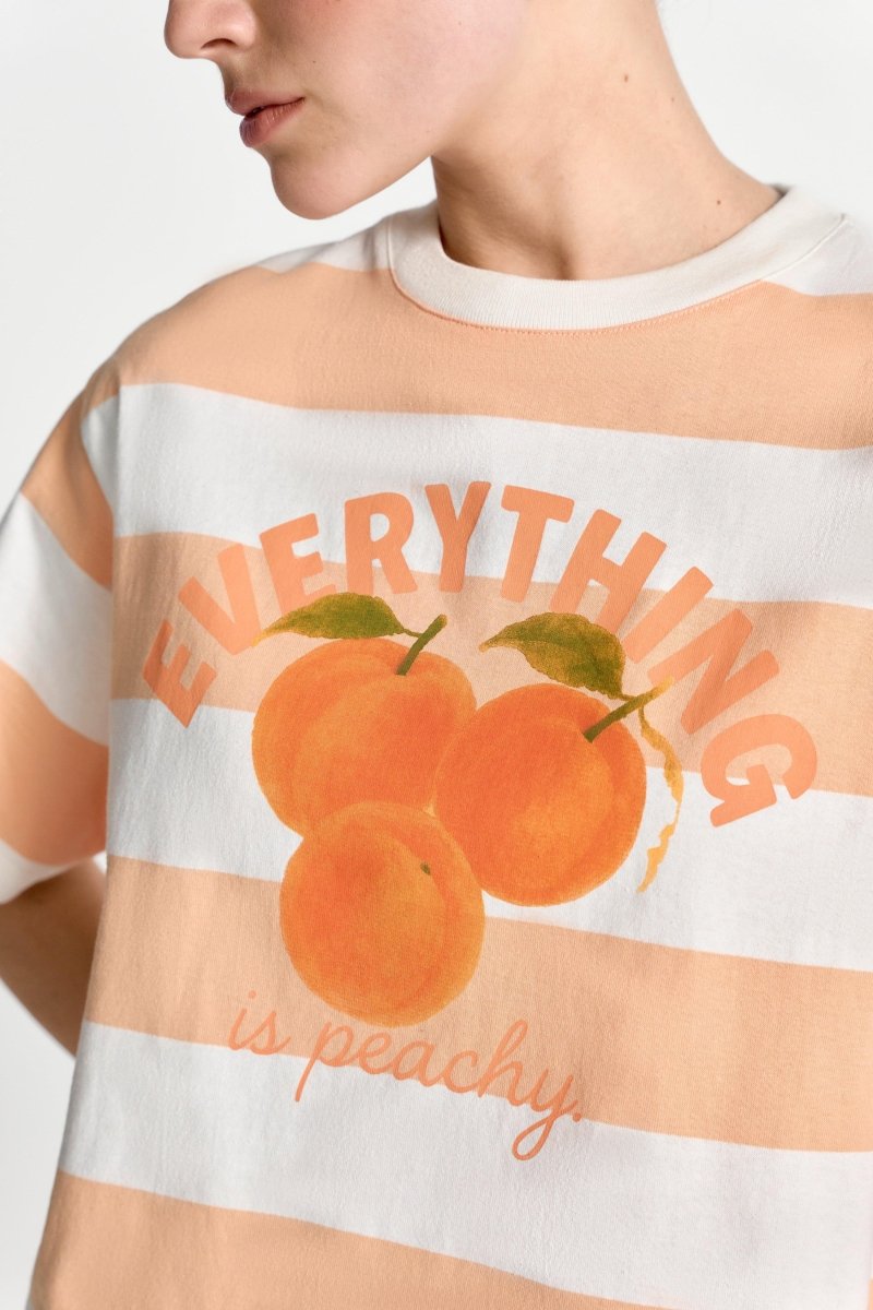 Gestreiftes Cropped-T-Shirt-Rich & Royal