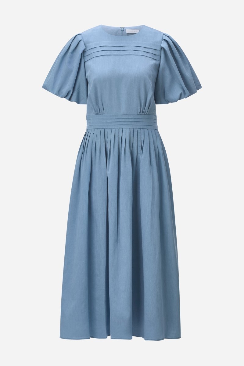 Midikleid mit Ballonärmeln-Rich & Royal