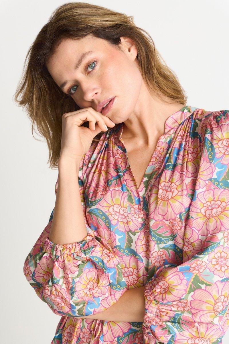 Kleid mit Blumenprint - Made with Liberty Fabric-Rich & Royal