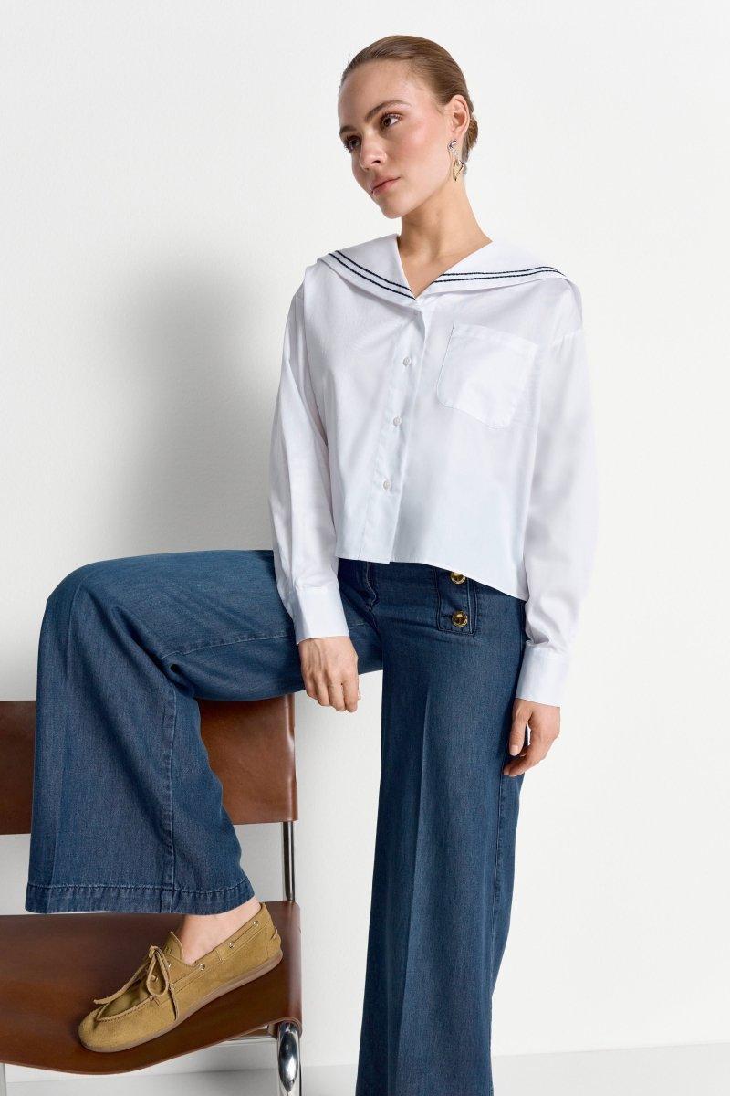 Blouse with sailor collar | Rich & Royal