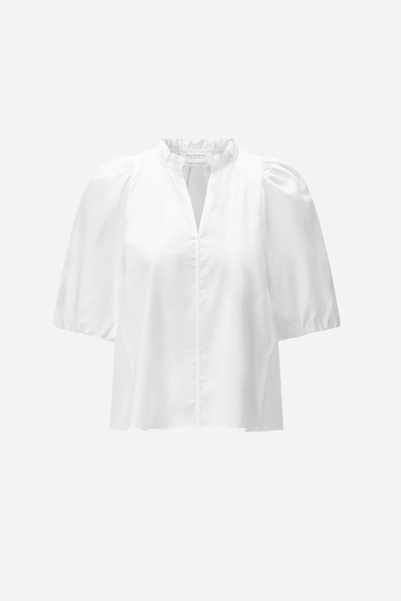 Bluse mit Rüschenkragen-Rich & Royal