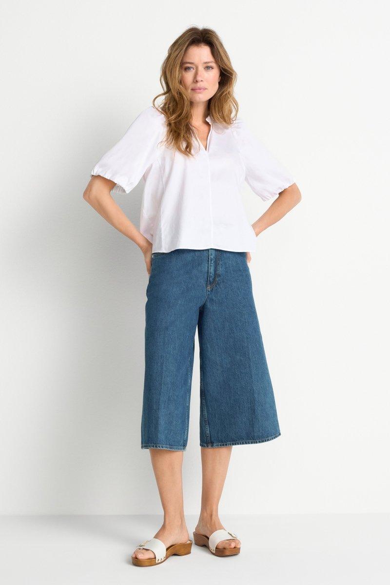 Bluse mit Rüschenkragen-Rich & Royal