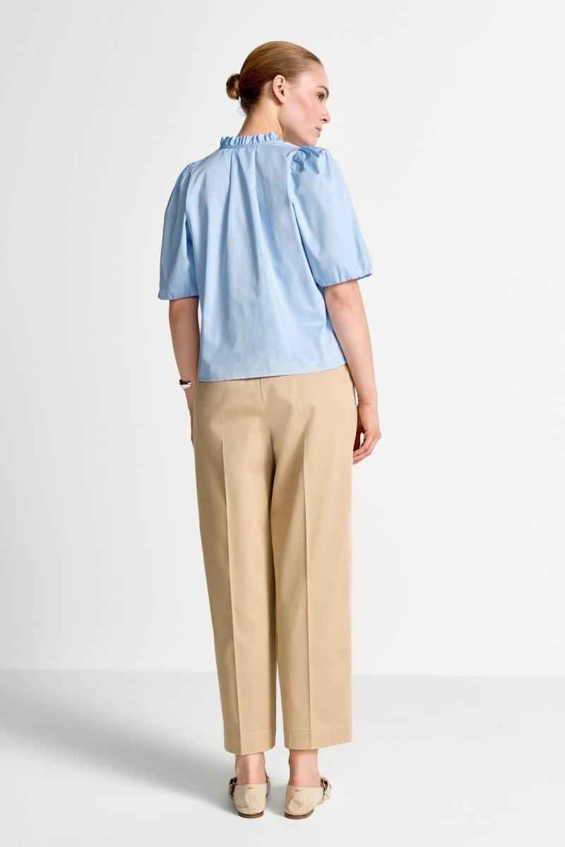 Bluse mit Rüschenkragen-Rich & Royal