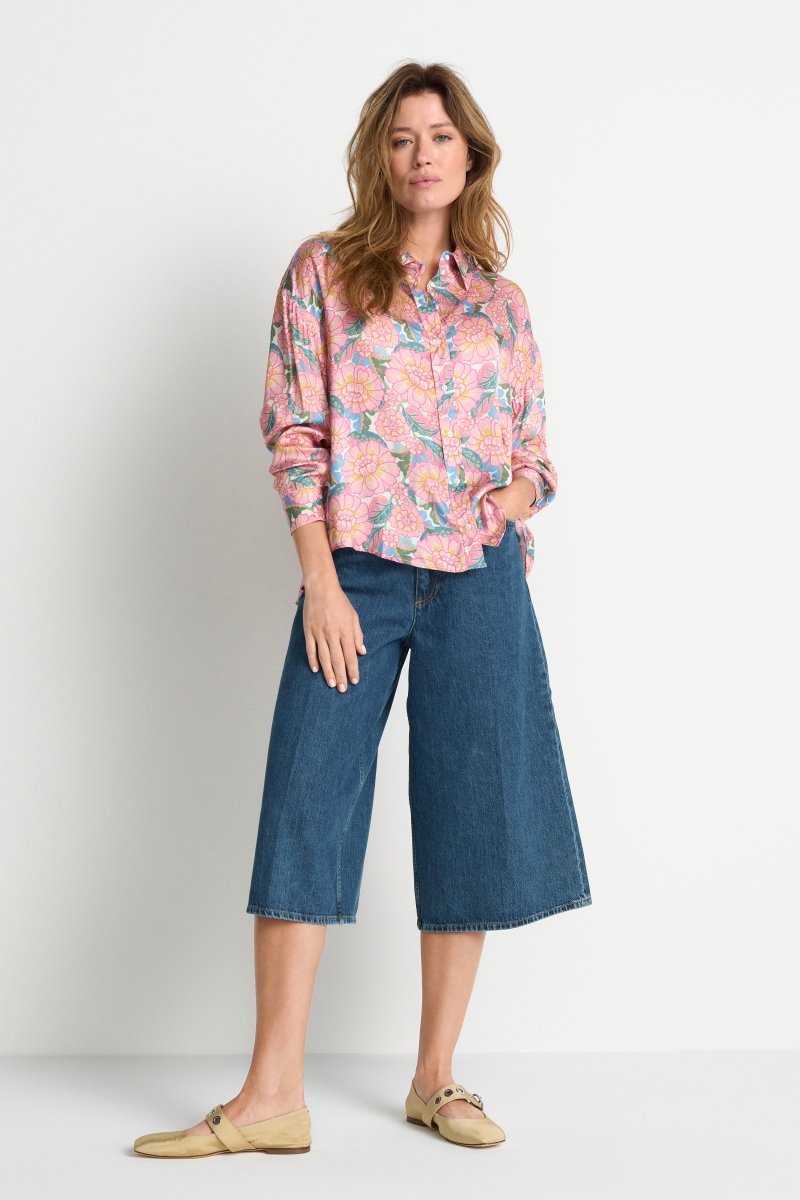 Bluse mit Blumenmuster - Made with Liberty Fabric-Rich & Royal