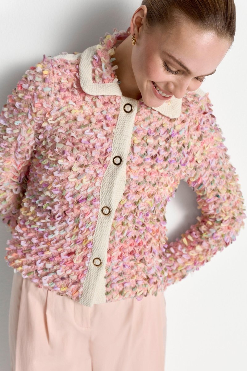 Jacke mit bunten Fransendetails-Rich & Royal