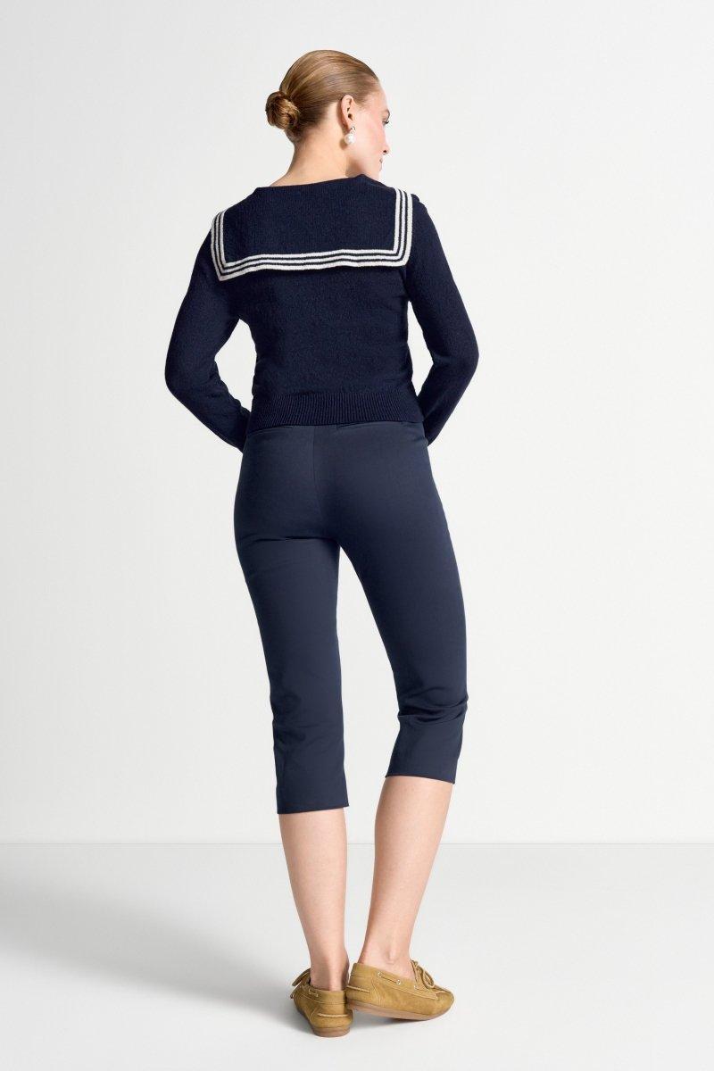 Caprihose in Midnight Blue-Rich & Royal