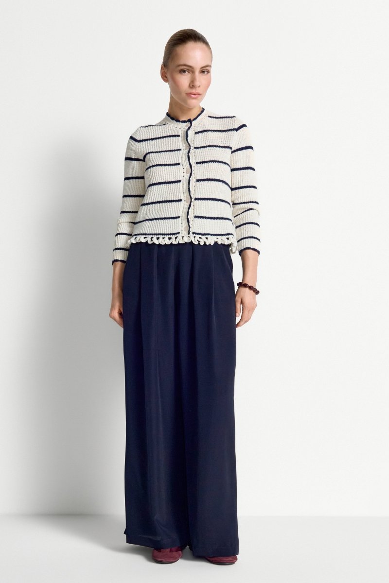 Marine Wide-Leg-Hose-Rich & Royal