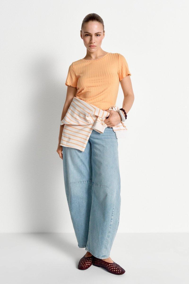 Figurbetontes Rippshirt-Rich & Royal