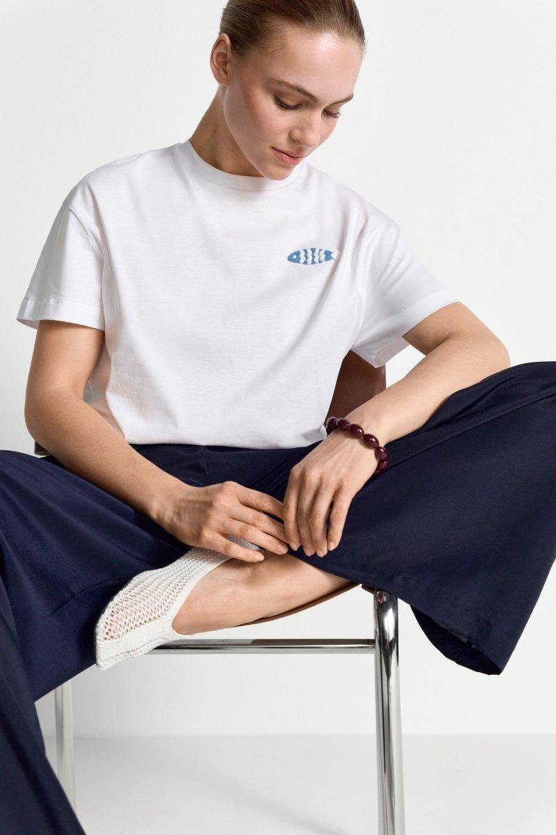 T-Shirt mit Stickerei-Rich & Royal