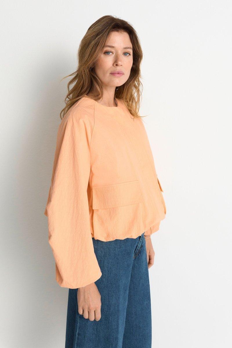 Blousonjacke mit Bindekragen-Rich & Royal