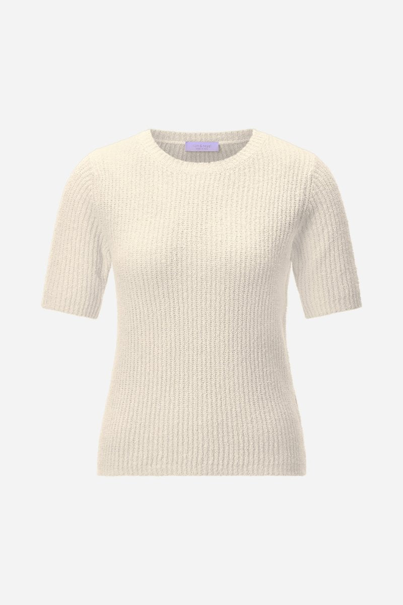 Kurzarm-Strickpullover-Rich & Royal