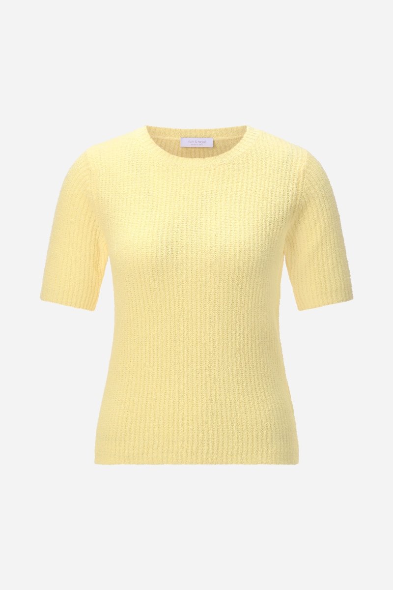 Kurzarm-Strickpullover-Rich & Royal