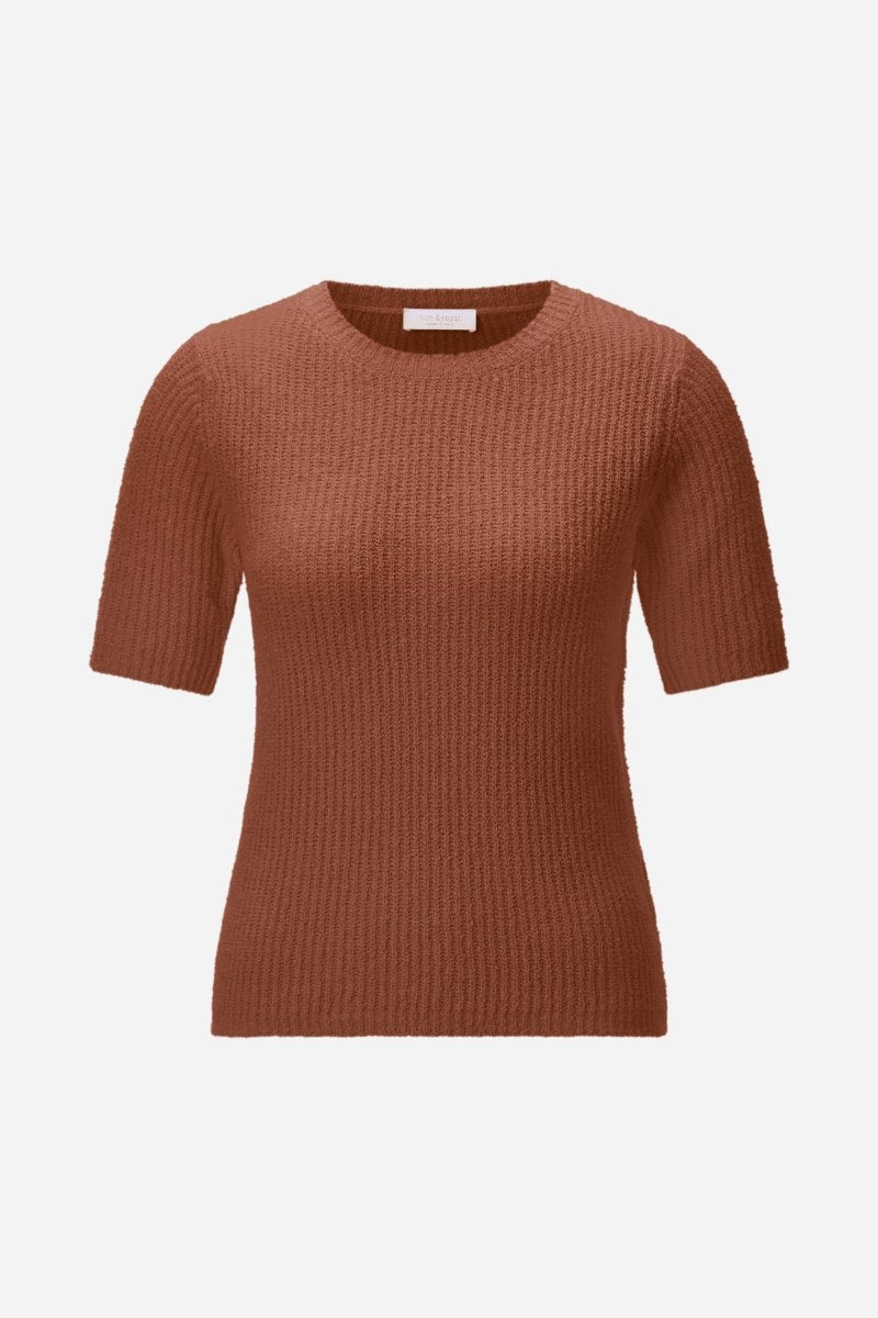 Kurzarm-Strickpullover-Rich & Royal