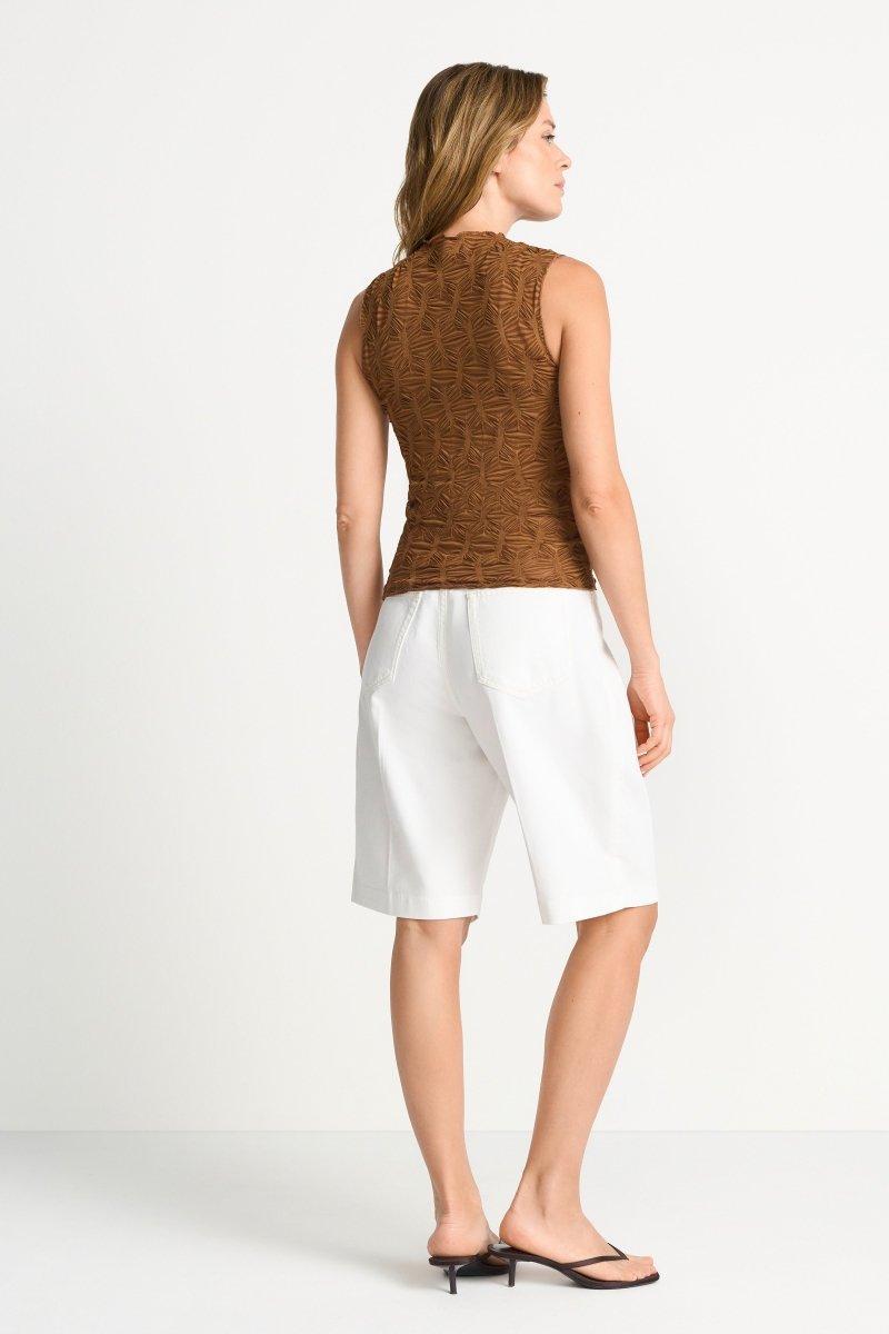 Gesmoktes Mesh-Top-Rich & Royal