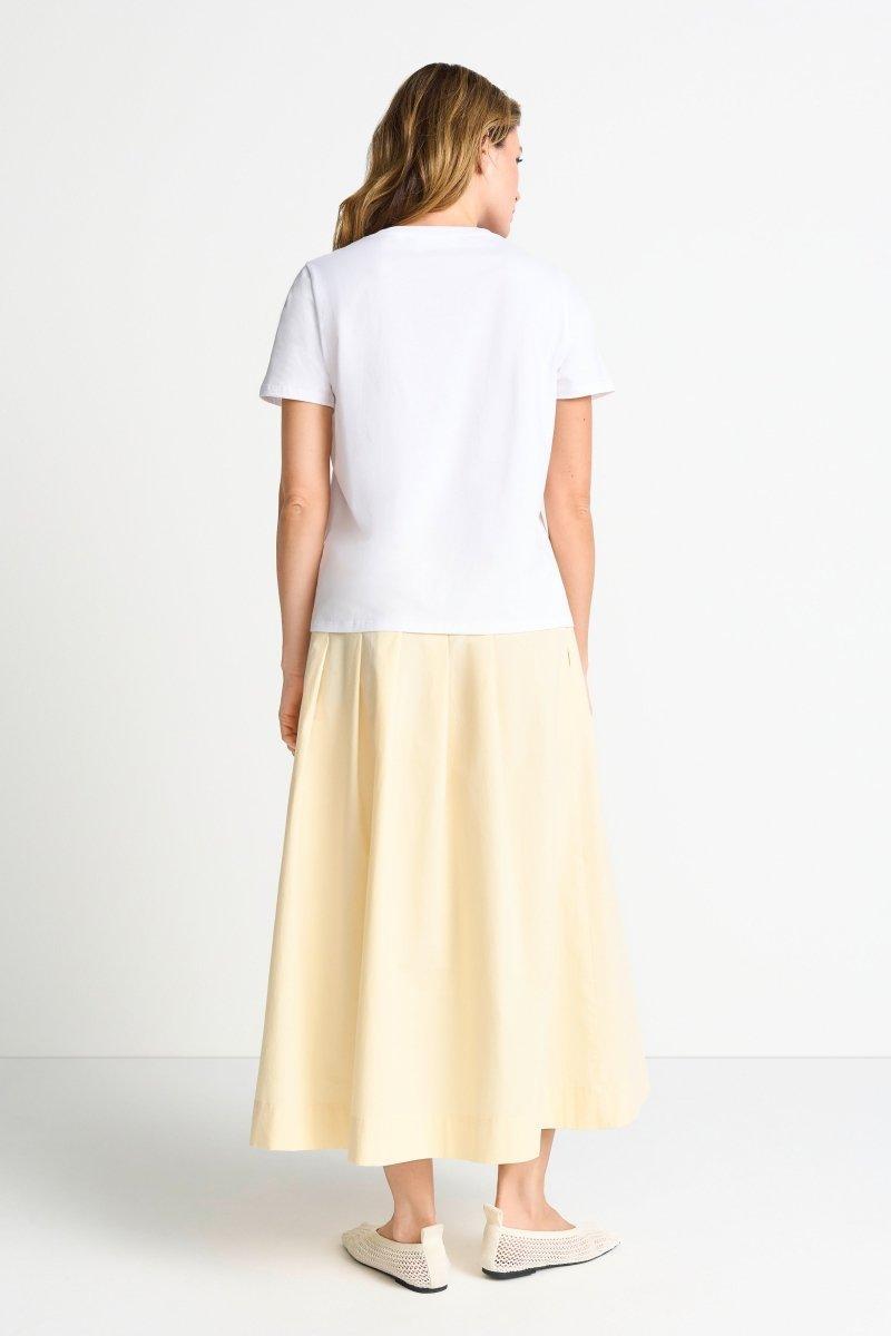 Weißes T-Shirt mit Brusttasche-Rich & Royal