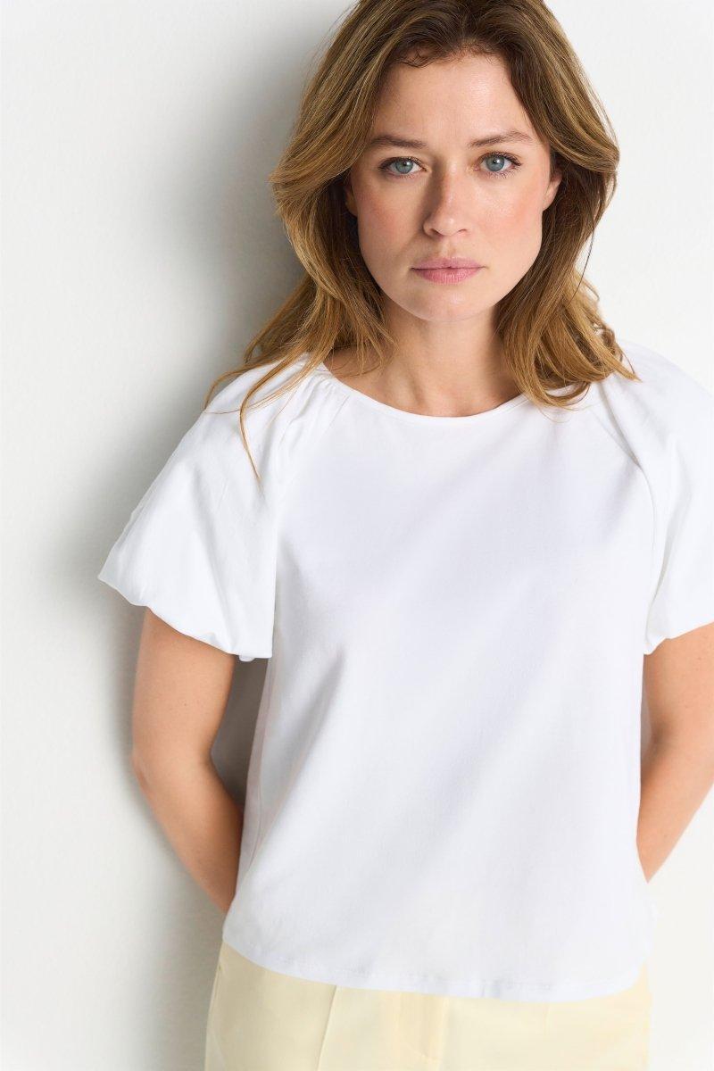 Kurzarmbluse mit Flügelärmeln-Rich & Royal