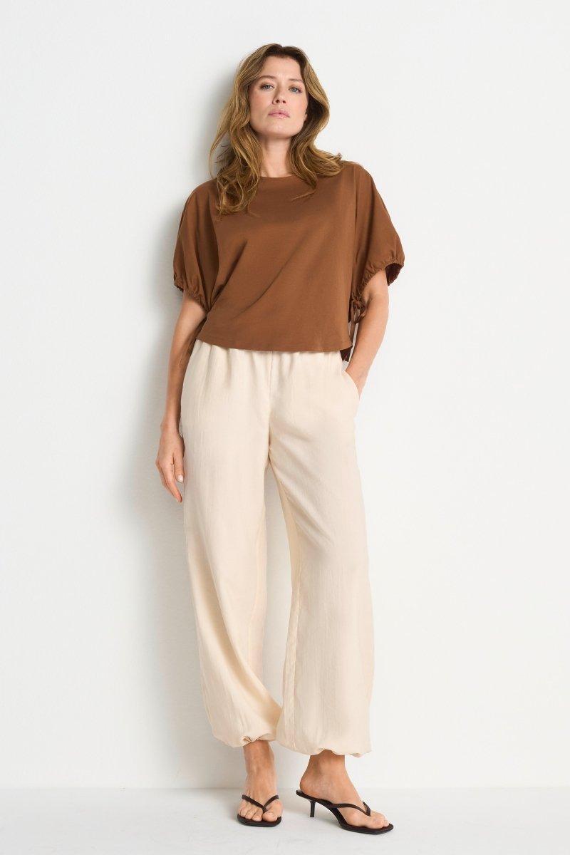 Kurzarmbluse mit Ballonärmeln-Rich & Royal