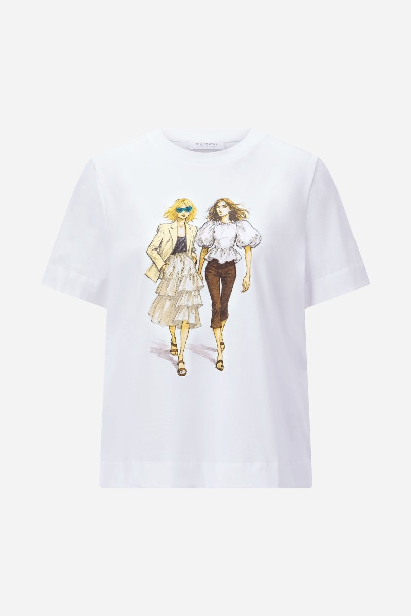 T-Shirt mit Fashion-Print-Rich & Royal