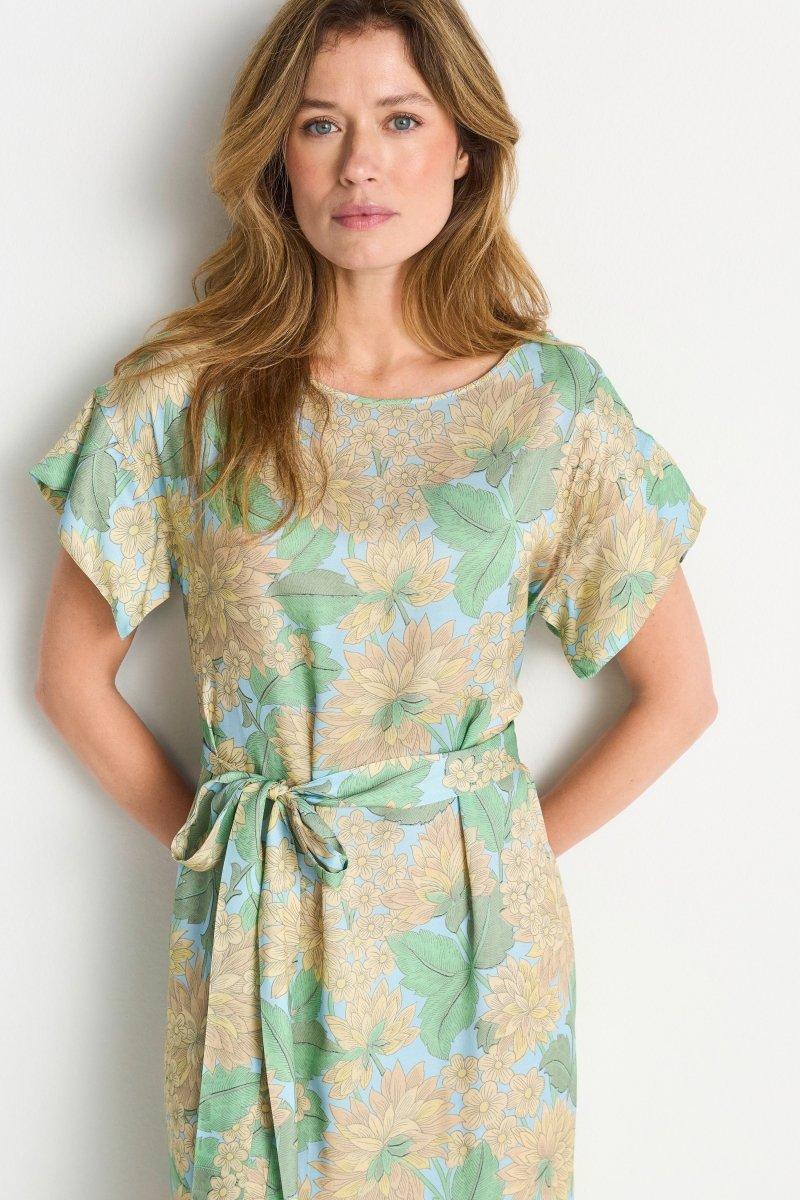 Maxikleid mit Blumenprint-Rich & Royal