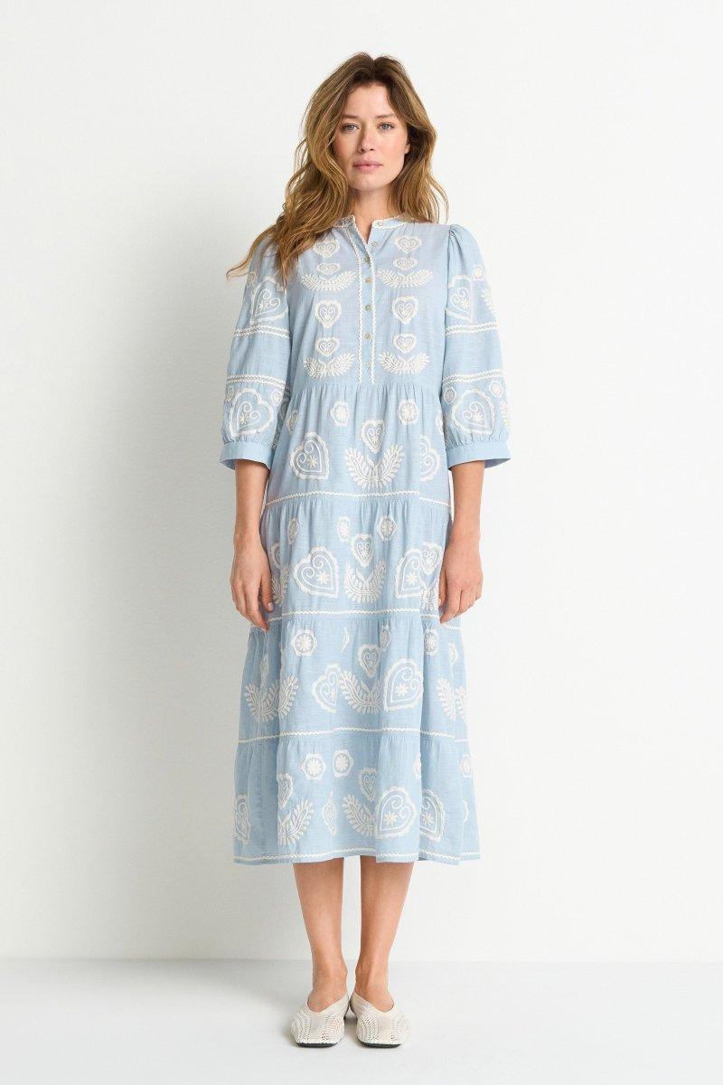 Boho-Kleid mit Stickerei-Rich & Royal