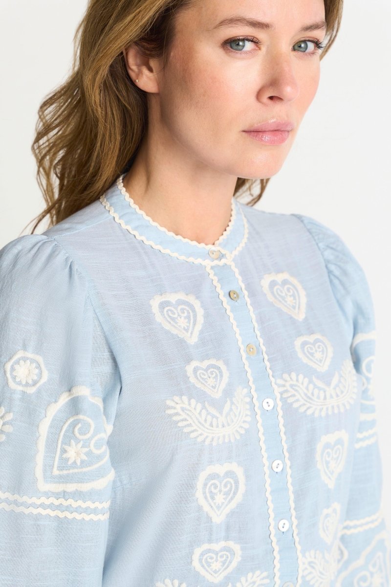 Boho-Kleid mit Stickerei-Rich & Royal