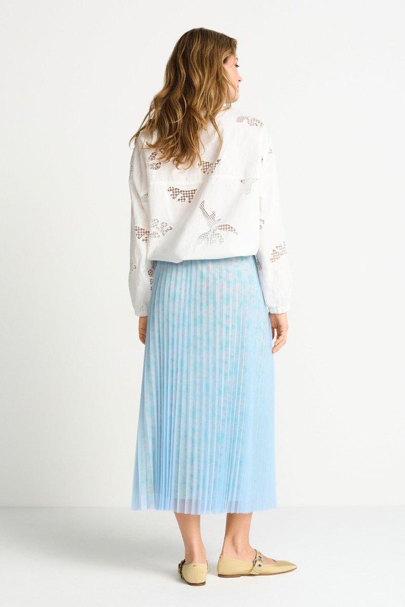 Plissierter Midirock-Rich & Royal