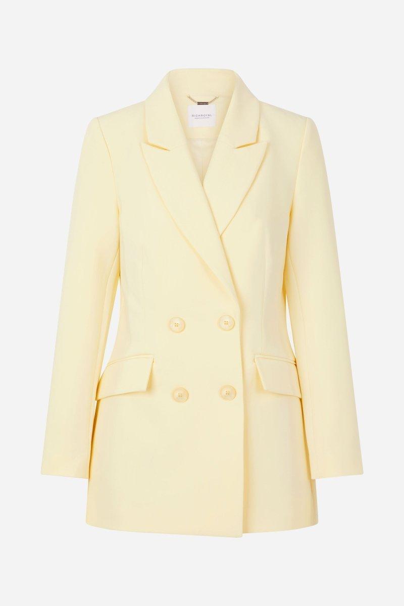 Gelber Blazer mit Taillierung-Rich & Royal
