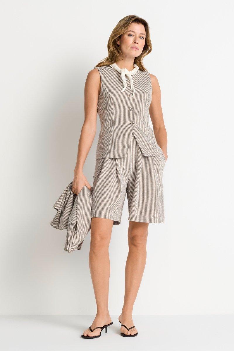 Gestreifte Bermudashorts-Rich & Royal