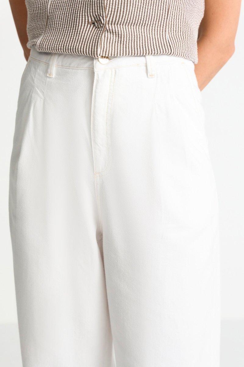 Weiße High-Waist-Jeans-Rich & Royal