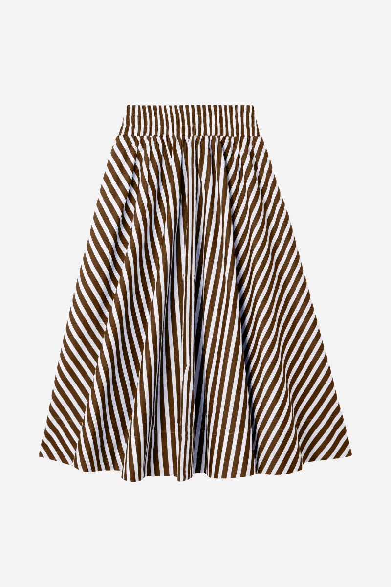 Gestreifter A-Linien-Rock-Rich & Royal