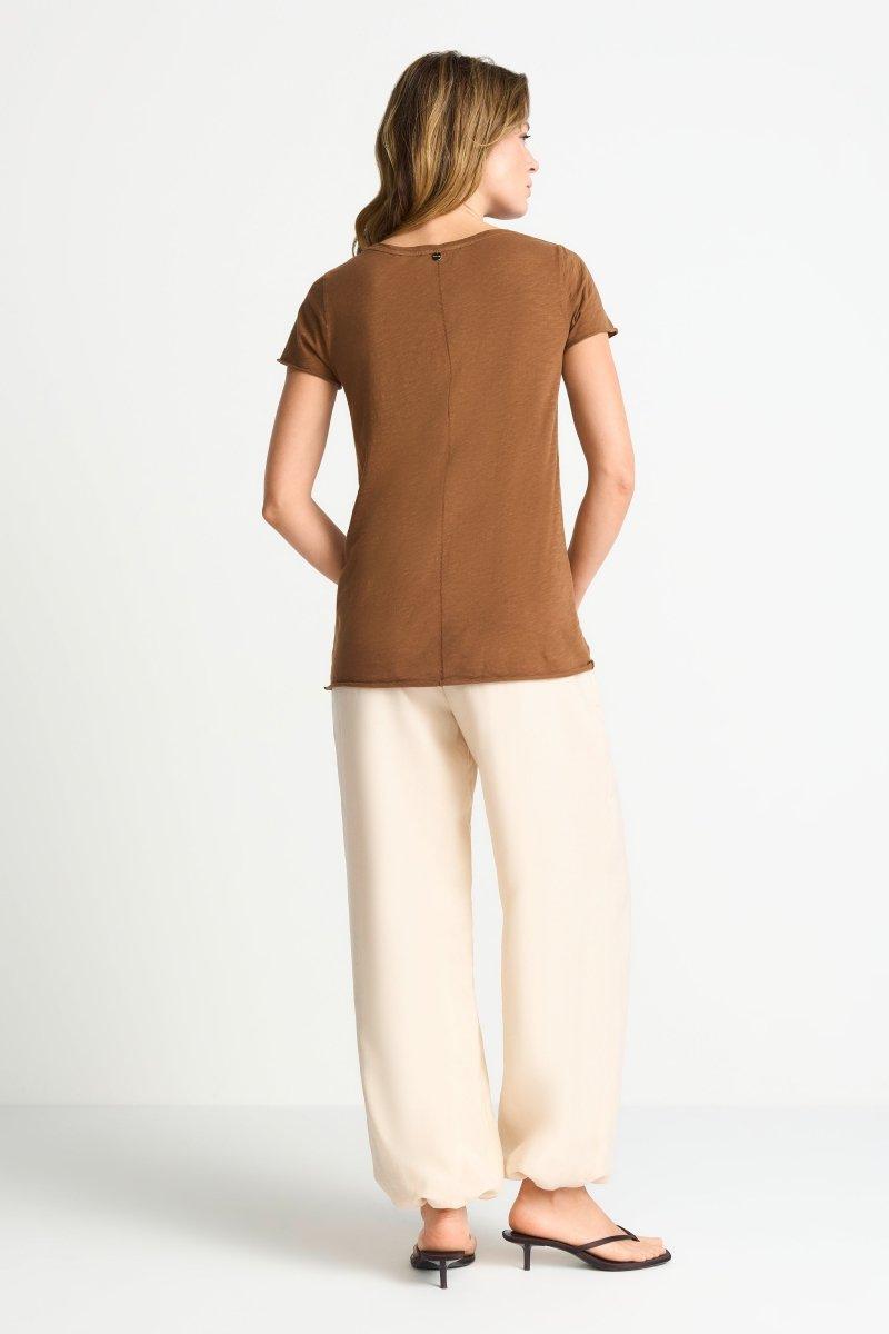 T-Shirt mit offenen Kanten-Rich & Royal