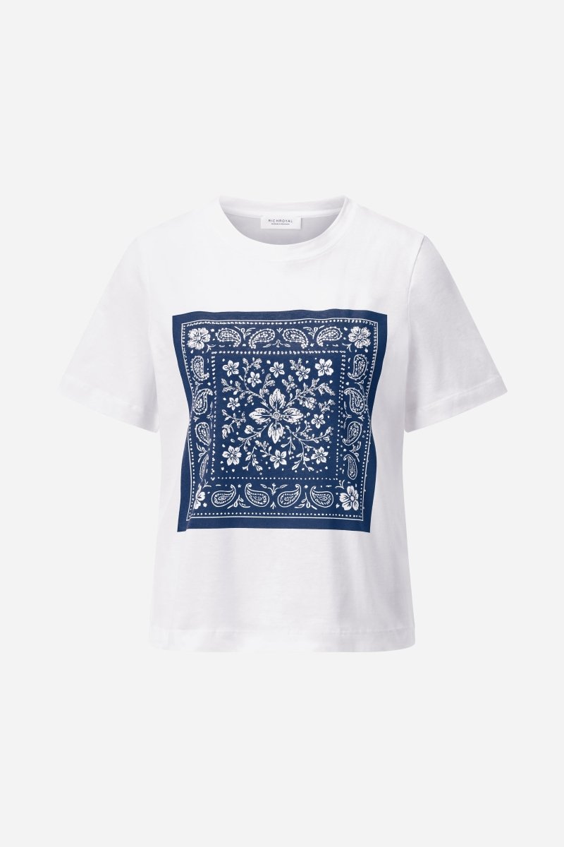 T-Shirt mit Bandana-Print-Rich & Royal