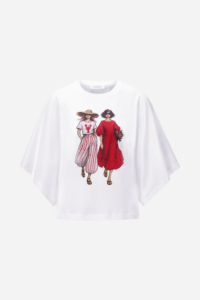 T-Shirt mit Print-Rich & Royal