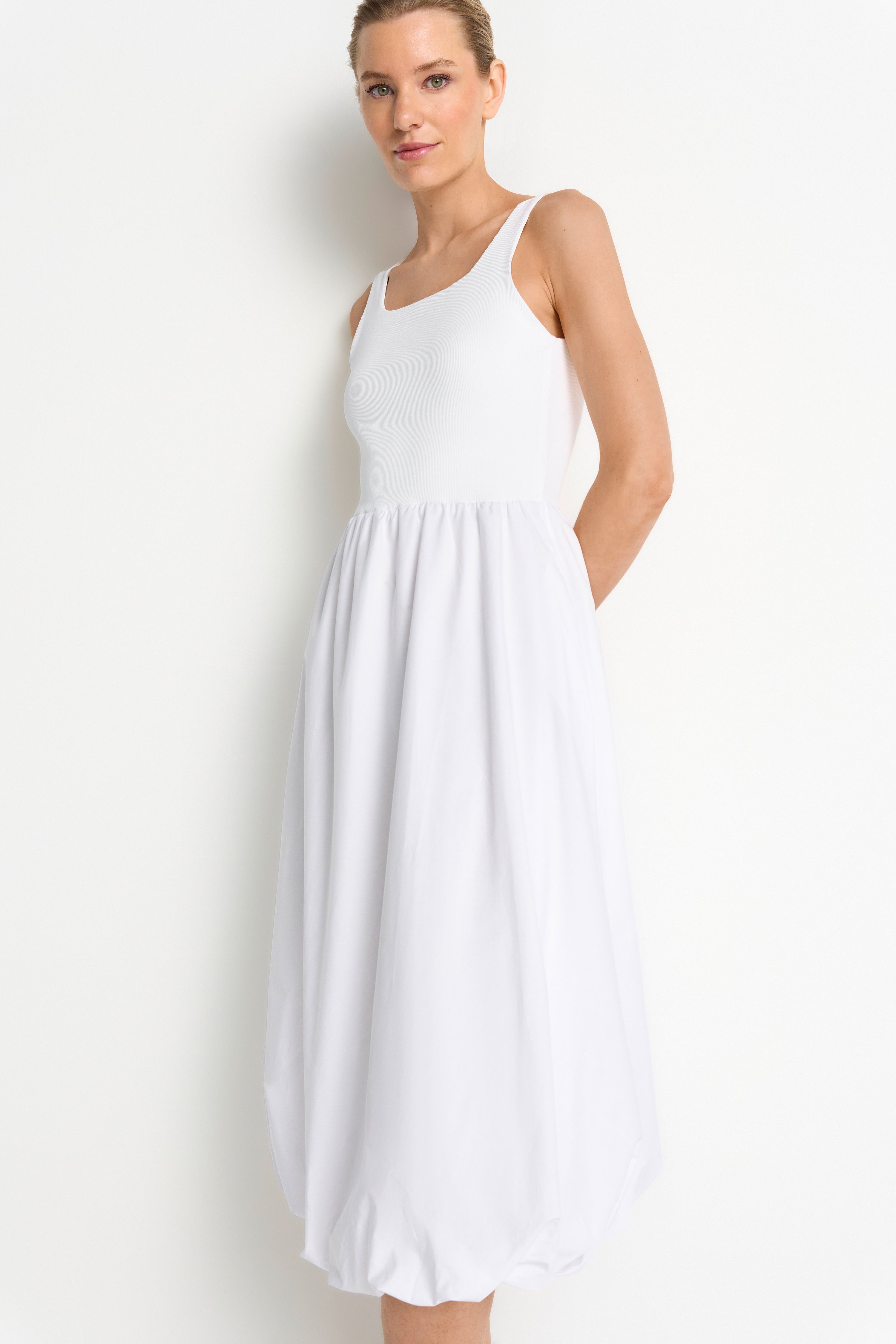 Weißes Ballonkleid-Rich & Royal