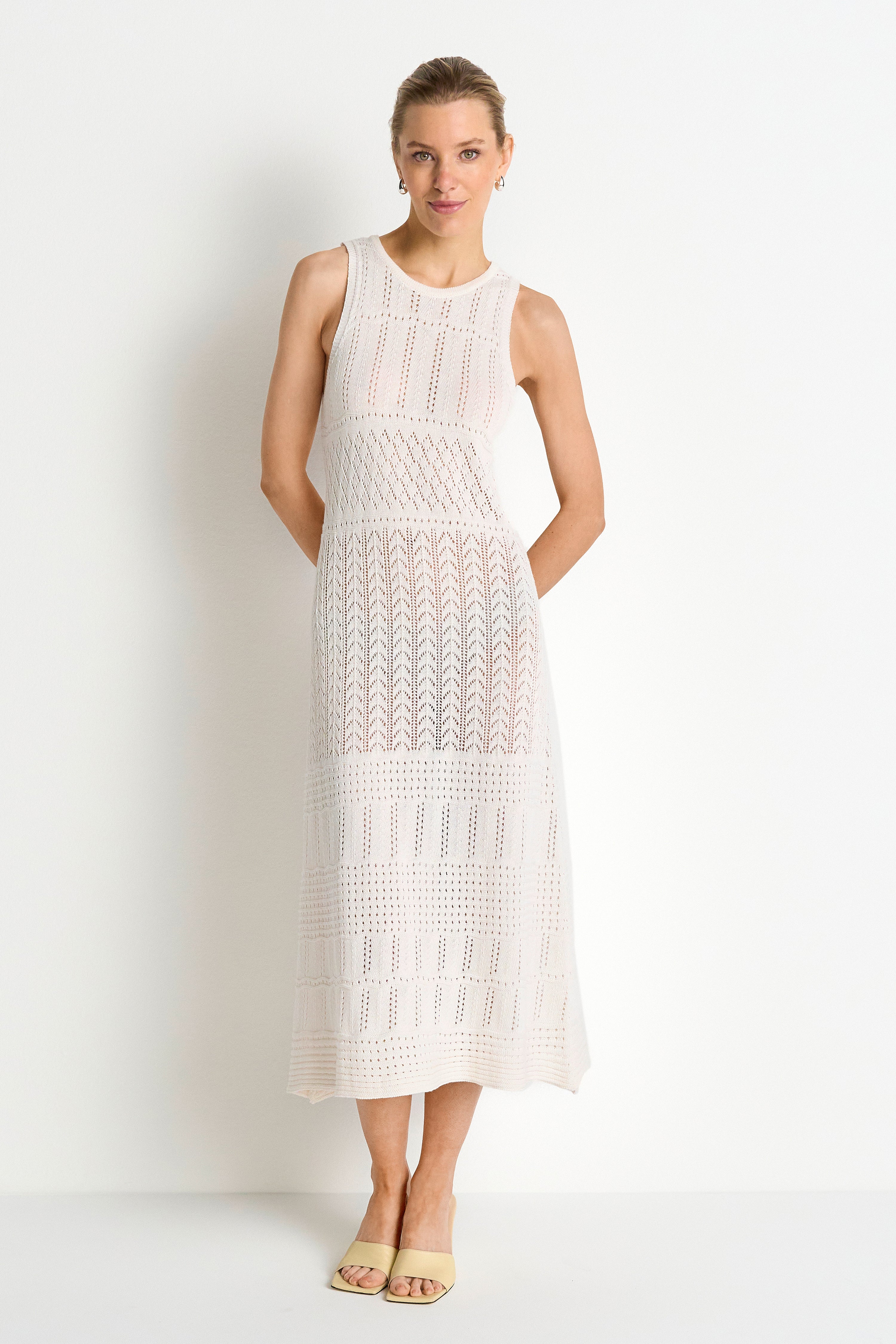 Ärmelloses Maxi-Strickkleid-Rich & Royal