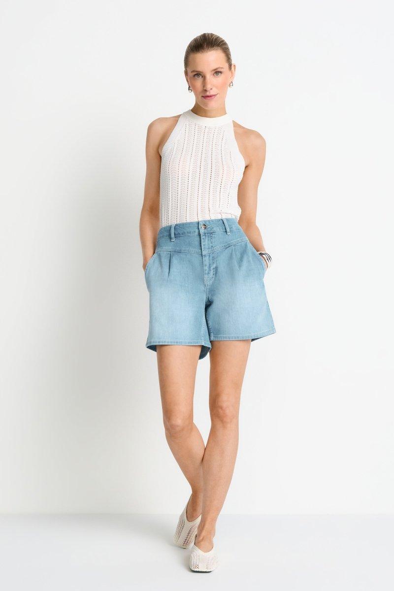 Denim-Shorts mit Passe-Rich & Royal