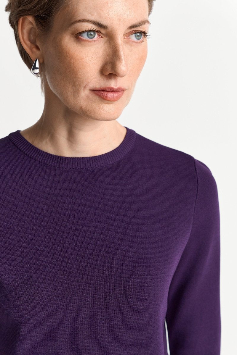 Kurzarm-Pullover mit Rippkragen-Rich & Royal