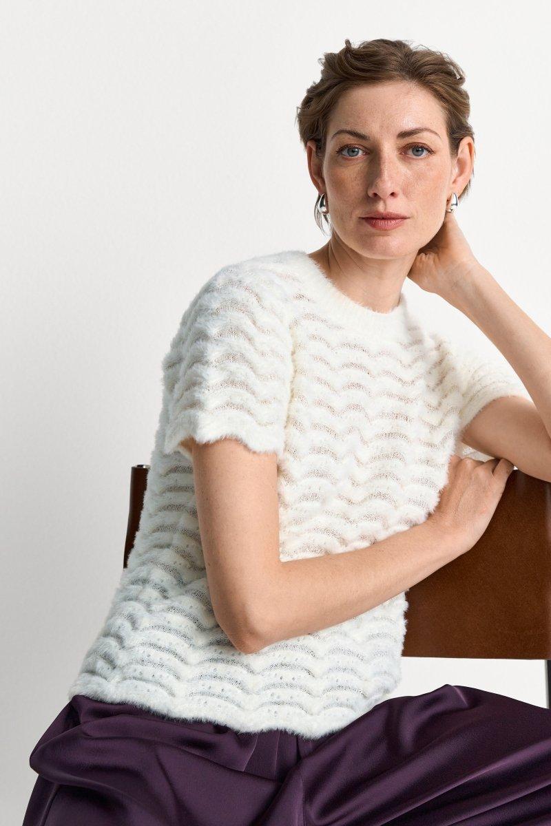 T-Shirt mit Muschelsaum-Rich & Royal