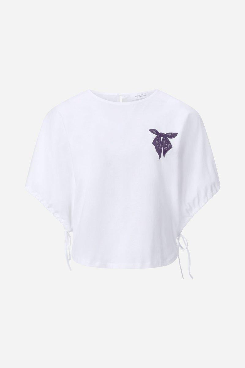 Cropped-Top mit Schleifen-Print-Rich & Royal