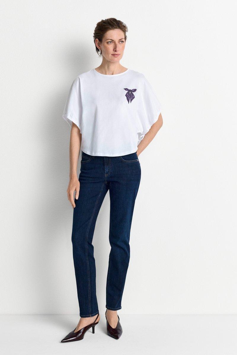 Cropped-Top mit Schleifen-Print-Rich & Royal
