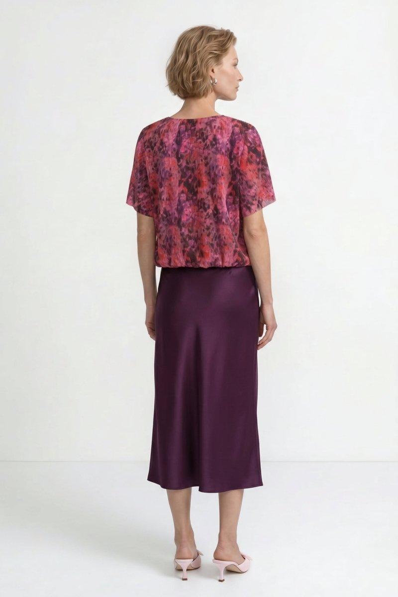 Plissee-Shirt mit Print-Rich & Royal