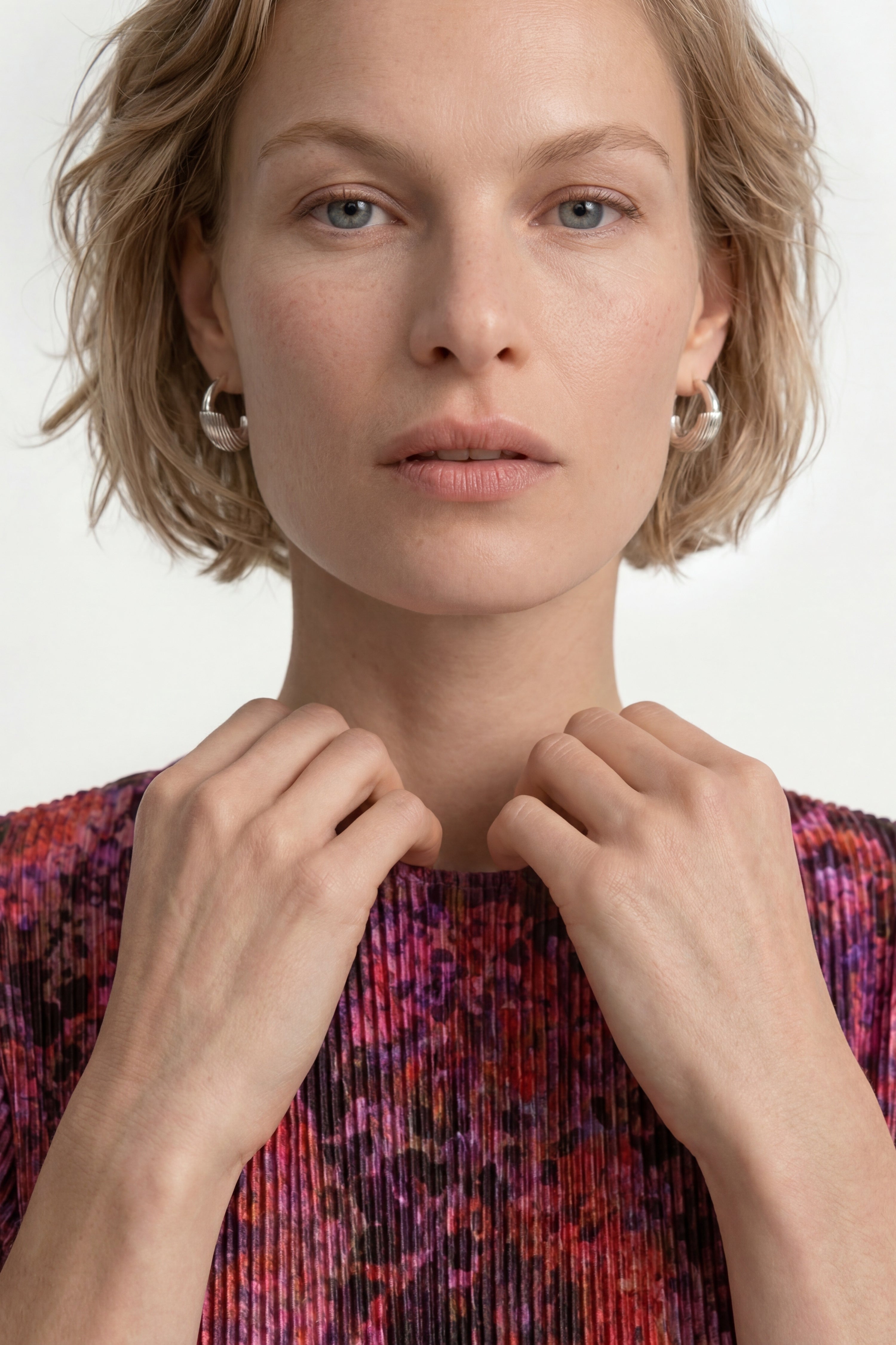 Plissee-Shirt mit Print-Rich & Royal