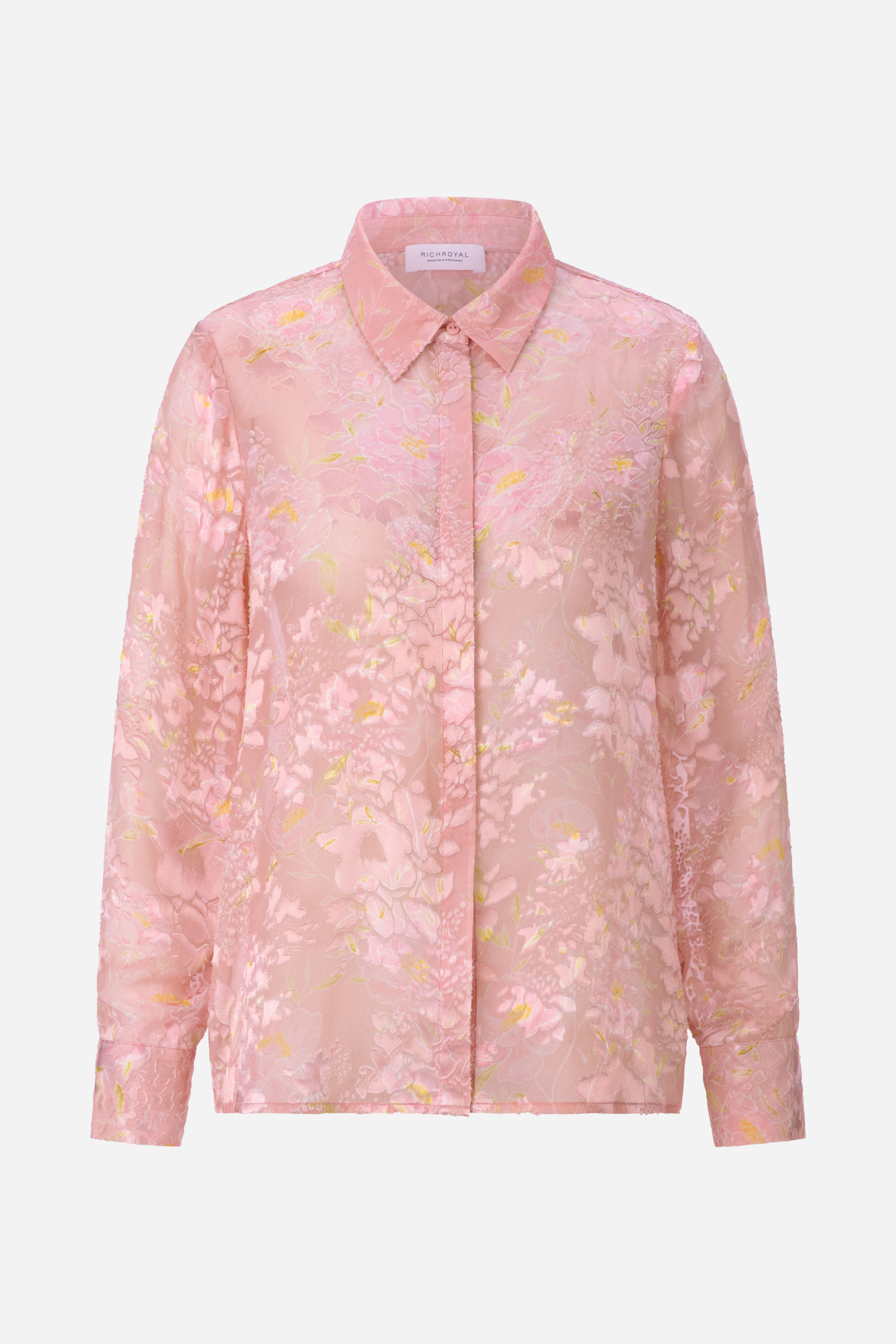 Bluse mit floralem Print-Rich & Royal