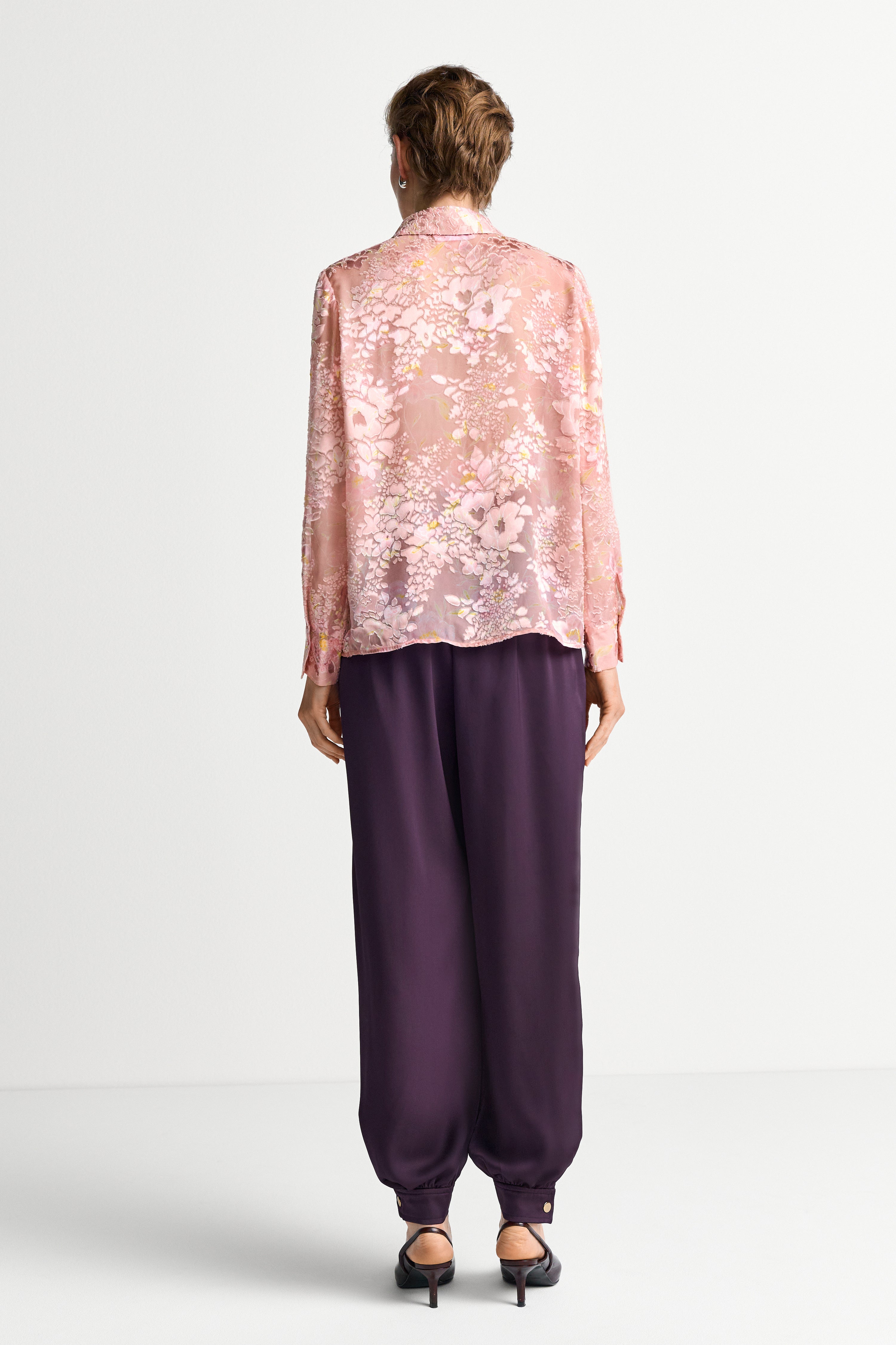 Bluse mit floralem Print-Rich & Royal