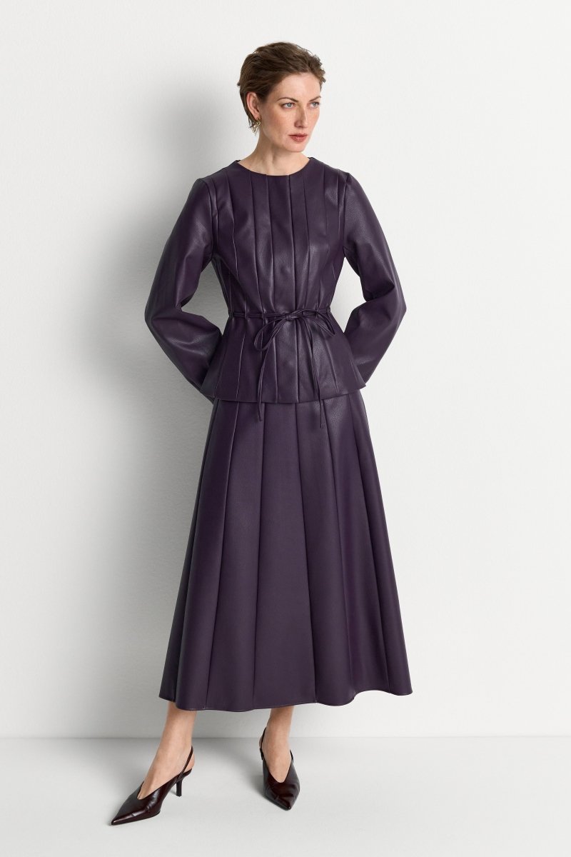 Taillierte Jacke in Lederoptik-Rich & Royal