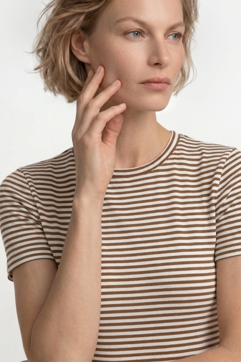 Ringelshirt mit Glanzgarn-Rich & Royal