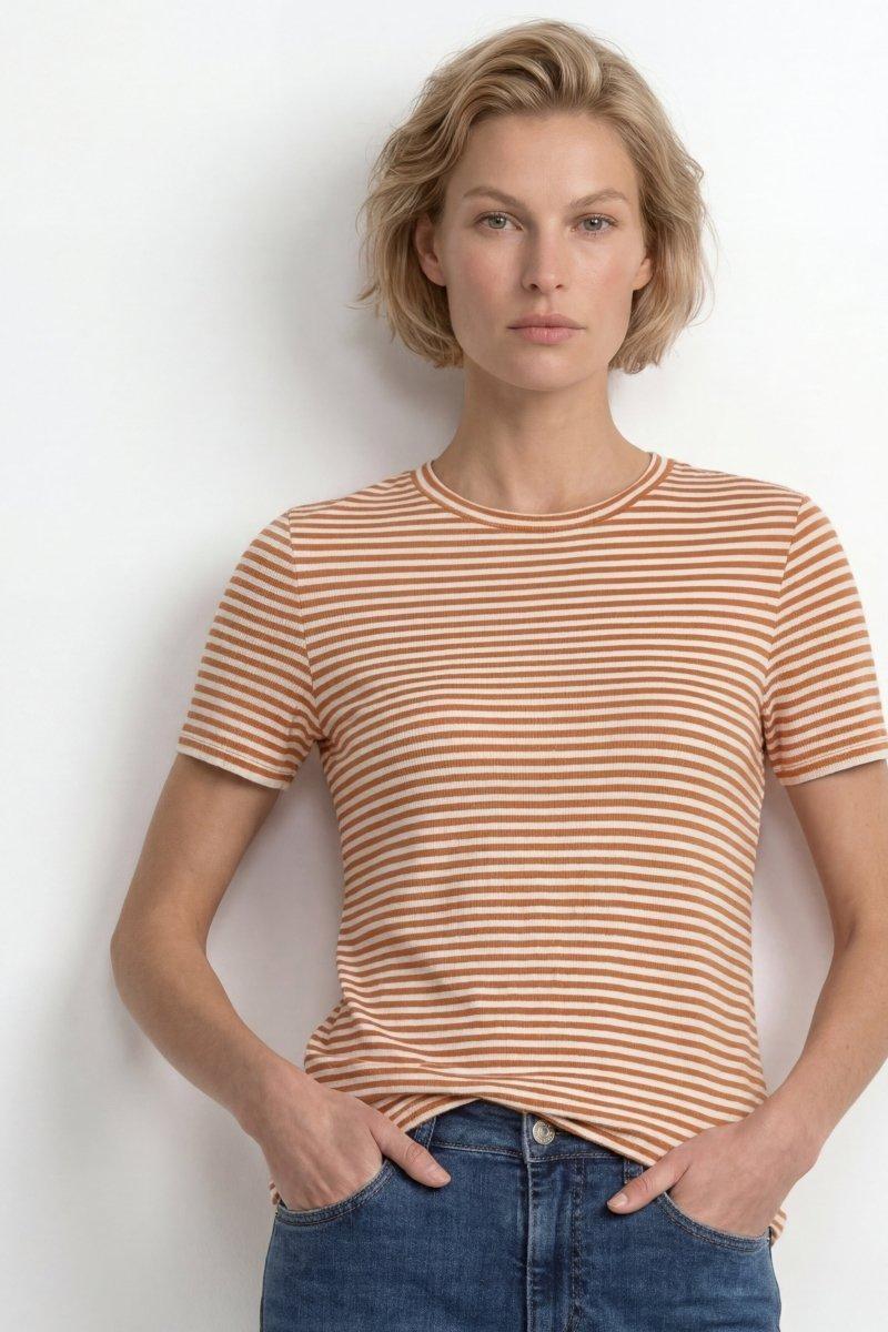 Ringelshirt mit Glanzgarn-Rich & Royal